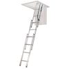 Werner AA1510 18 in W x 24 in L x 7 ft to 9 ft 10 in H Compact Attic Ladder