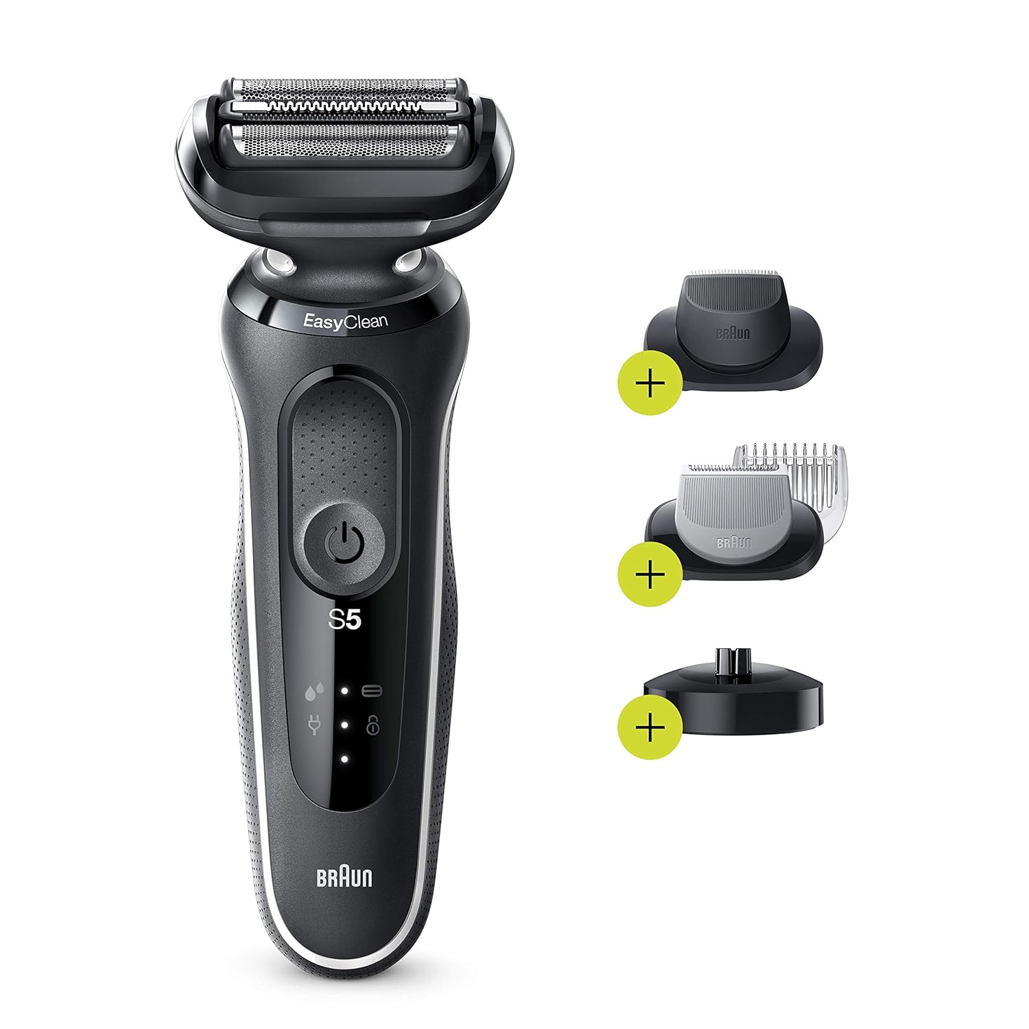 Braun Electric Razor for Men, Series 5 5018s Electric Foil Shaver with Precision Beard Trimmer, Rechargeable, Wet & Dry with EasyClean - Image 4