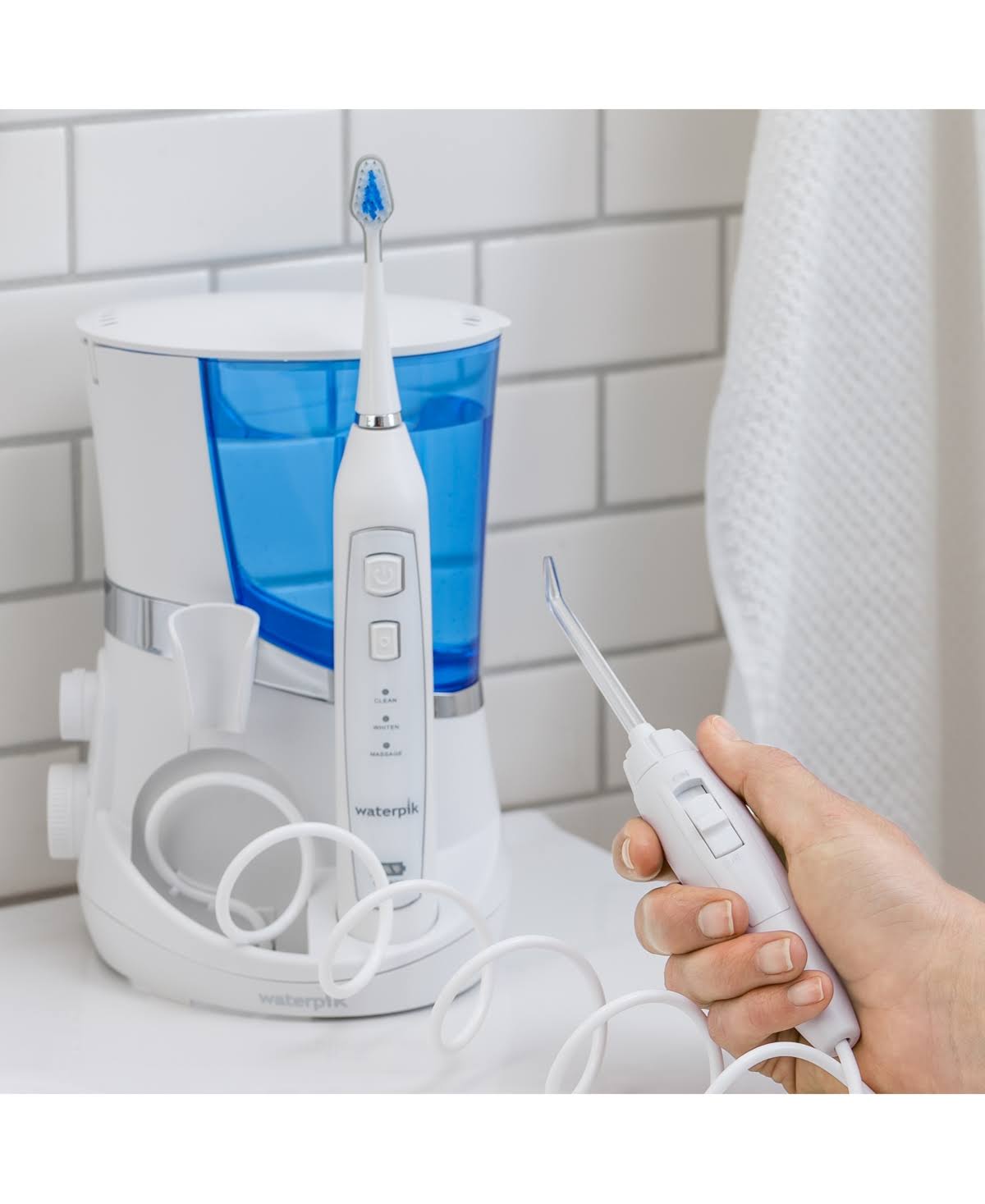 Waterpik Water Flosser + Sonic Toothbrush, Complete Care 5.0 – 1 Pack - Image 4